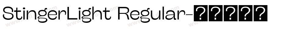 StingerLight Regular字体转换